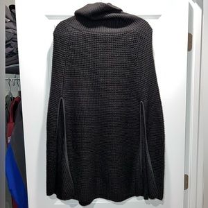 Lauren Ralph Lauren Turtleneck Honeycomb Capelet Poncho